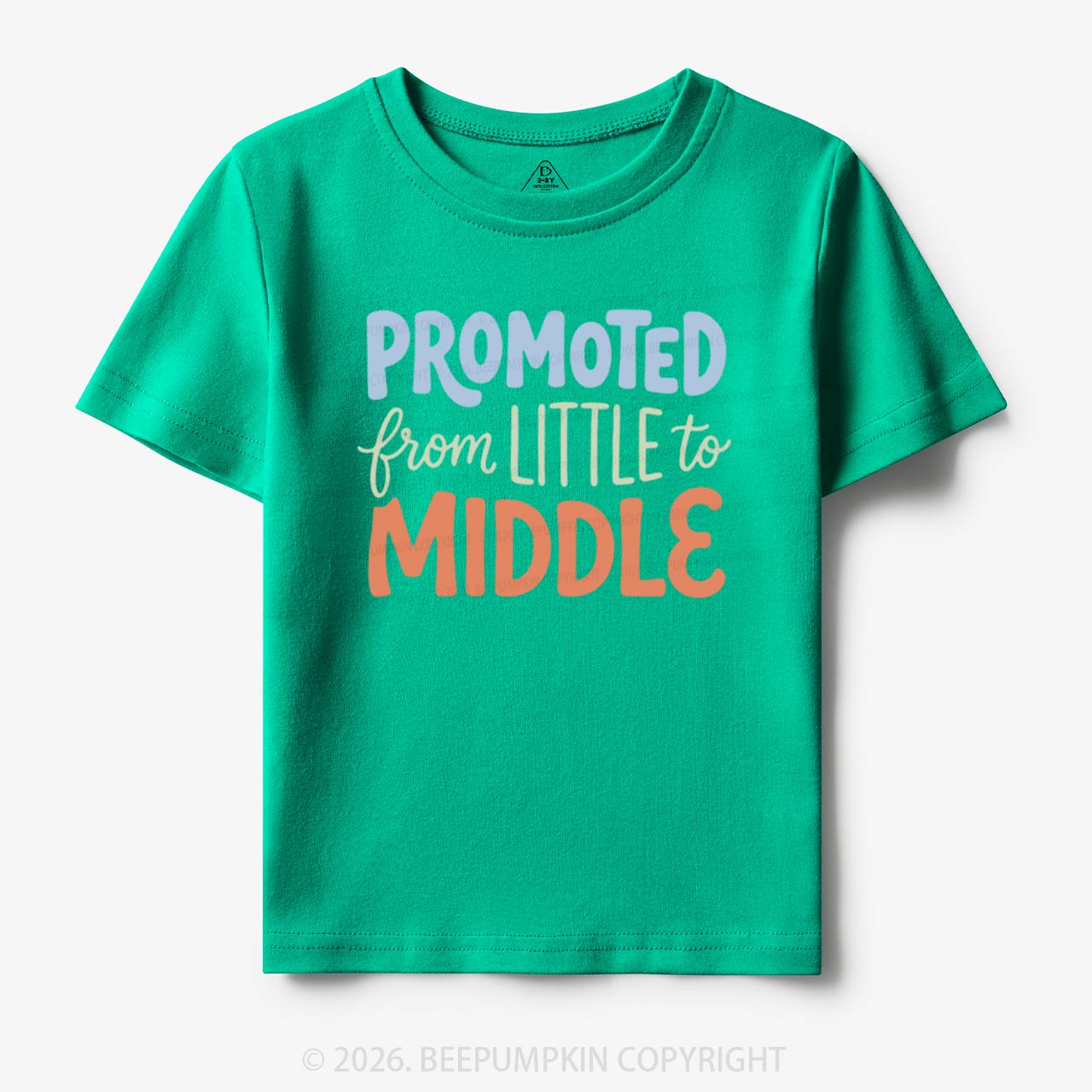 Promoted From Little To Middle Toddler&Kid's Tees