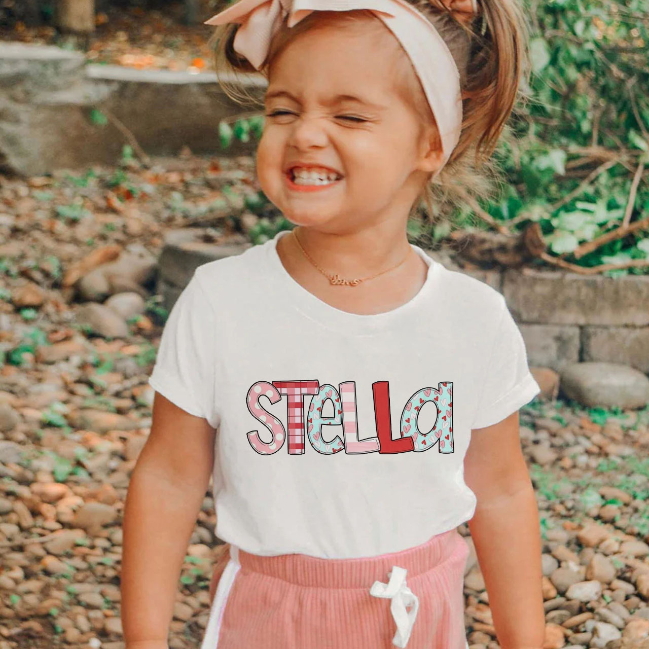 Personalized NAME Valentine's Day Kids Tees