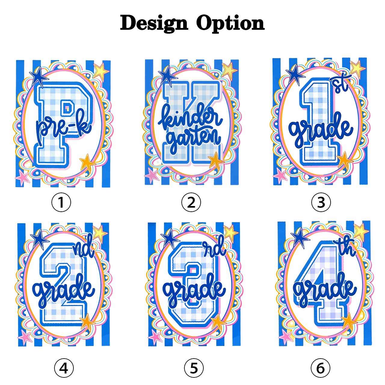Preppy Blue Gingham Pre-K To Fourth Grade Toddler&Kid's Tees