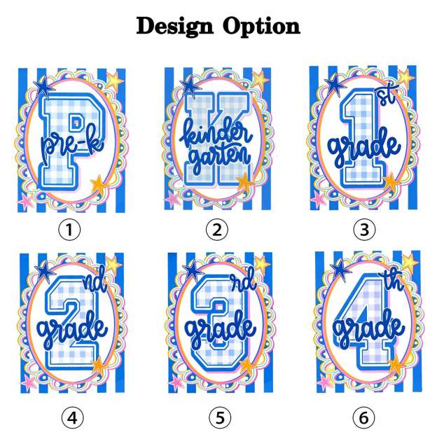 Preppy Blue Gingham Pre-K To Fourth Grade Toddler&Kid's Tees