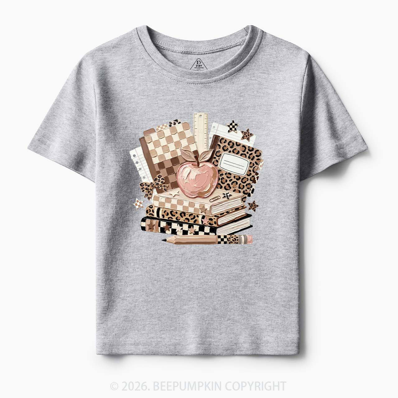Checkered & Cheetah Back To School Toddler&Kid's Tees