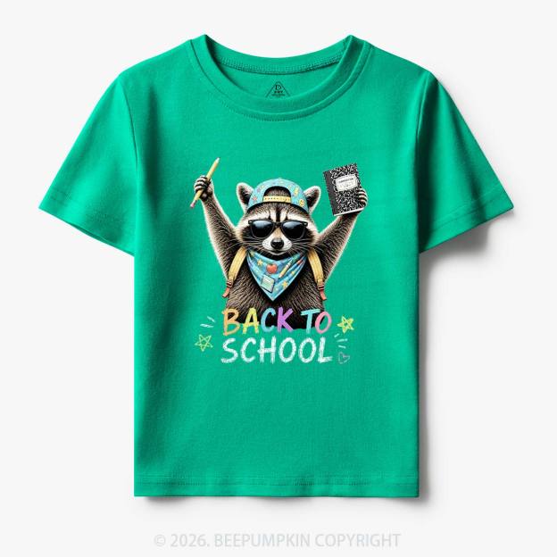 Back to School Raccoon Toddler&Kid's Tees