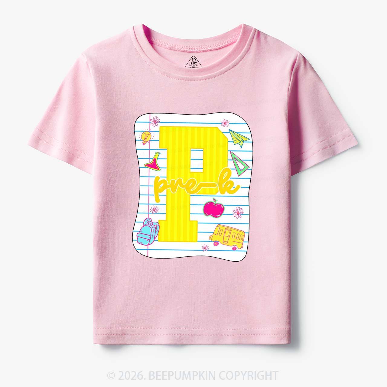Striped Pre-k First Second Third Fourth Grade Toddler&Kid's Tees