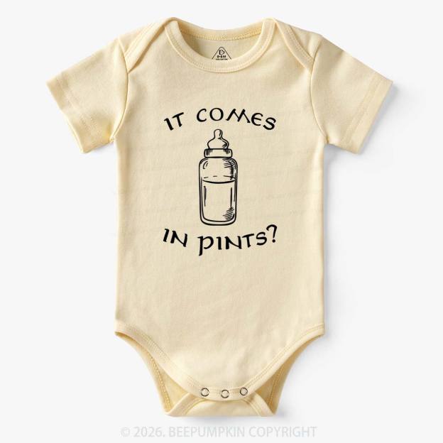 Milk by the Pint Funny Bodysuit