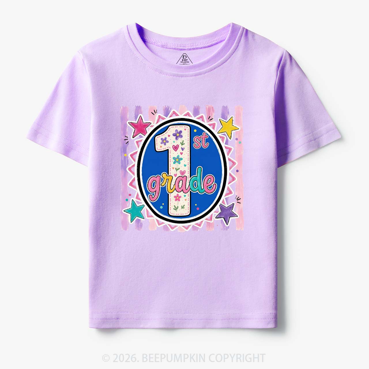 Colorful Grade Star Rainbow Back to School Toddler&Kid's Tees