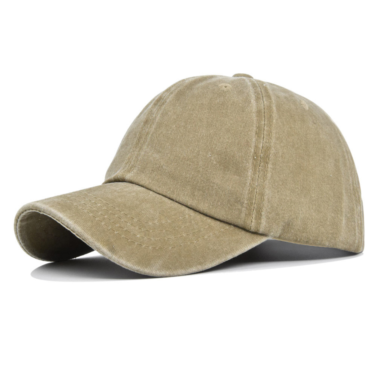 Distressed Washed Peaked Cap For Kids