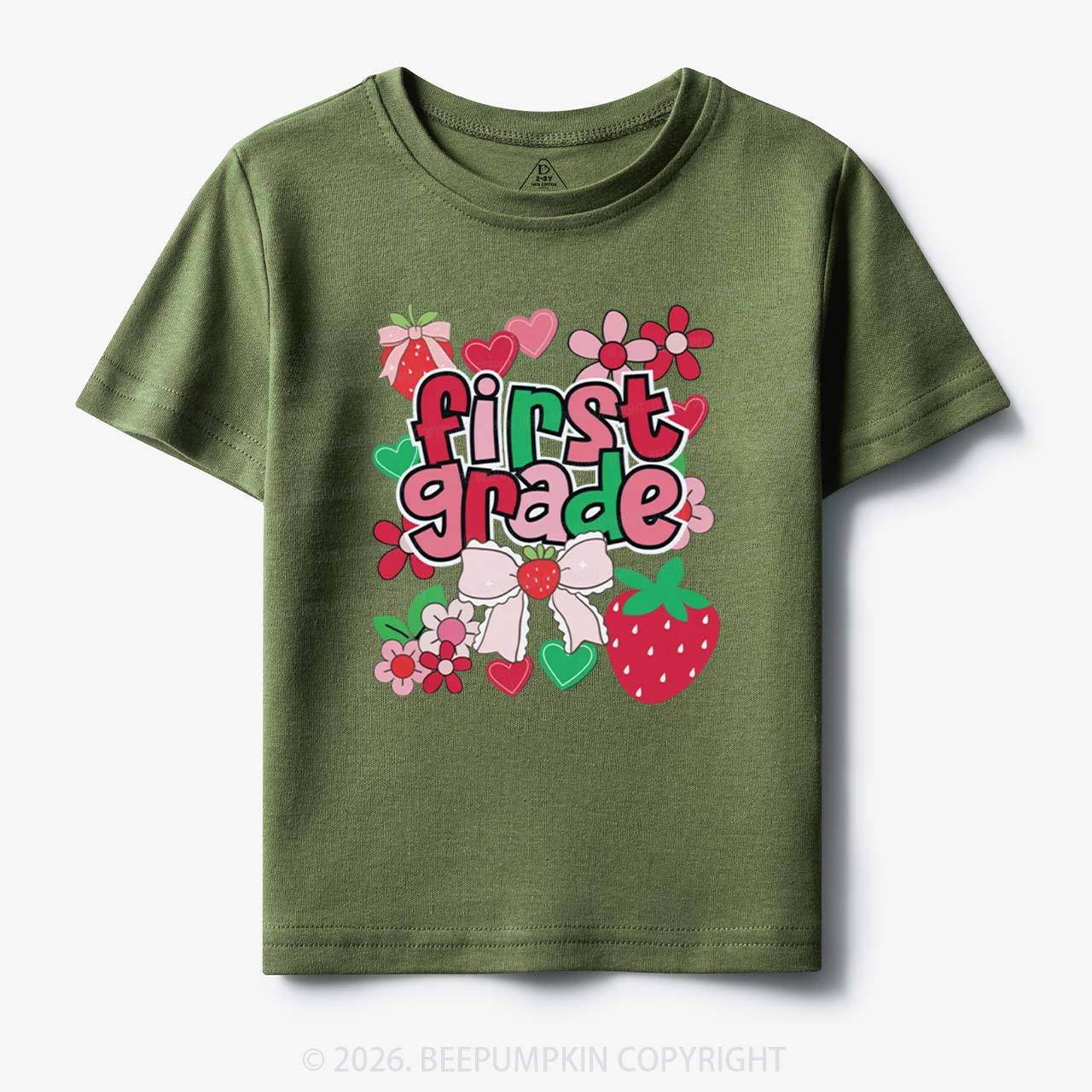 First Grade Strawberries Back to School Toddler&Kid's Tees