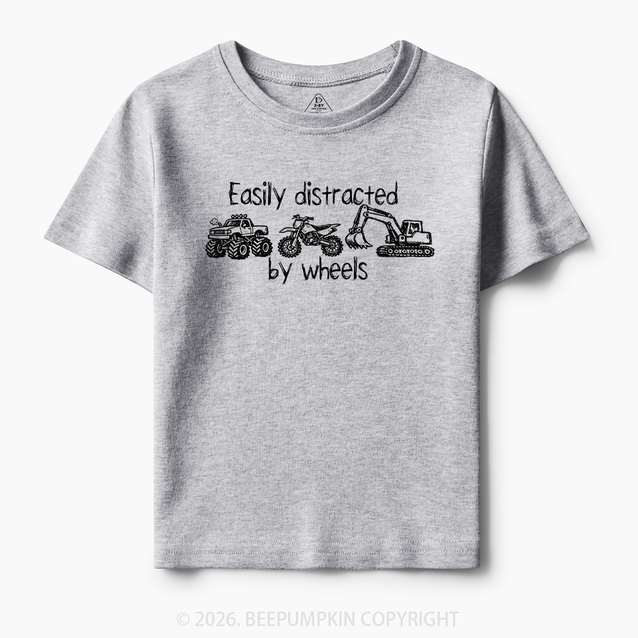 Monster Truck Tractor Toddler&Kid's Tees