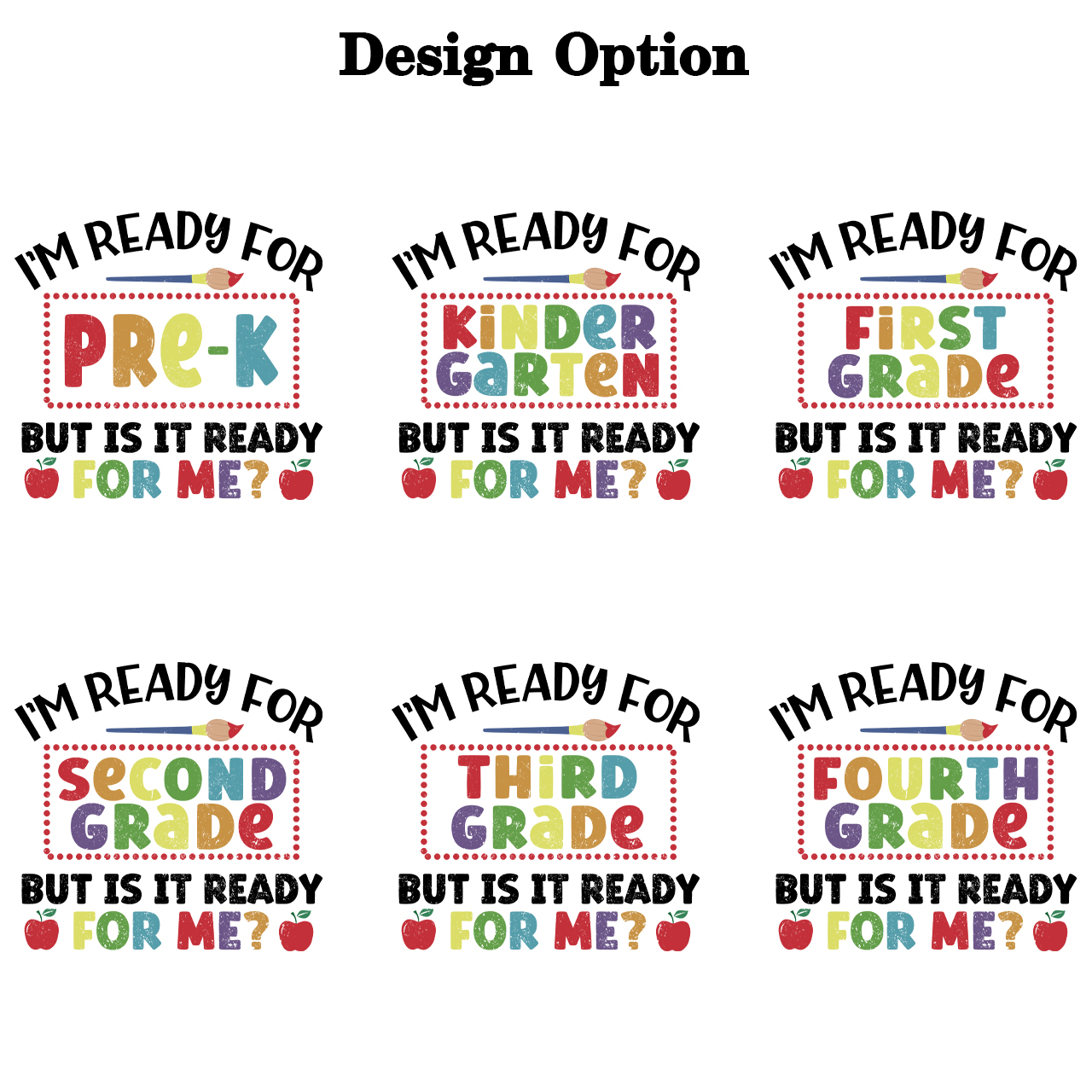 I'm Ready For Kindergarten Back To School Toddler&Kids Retro Raglan T-shirt