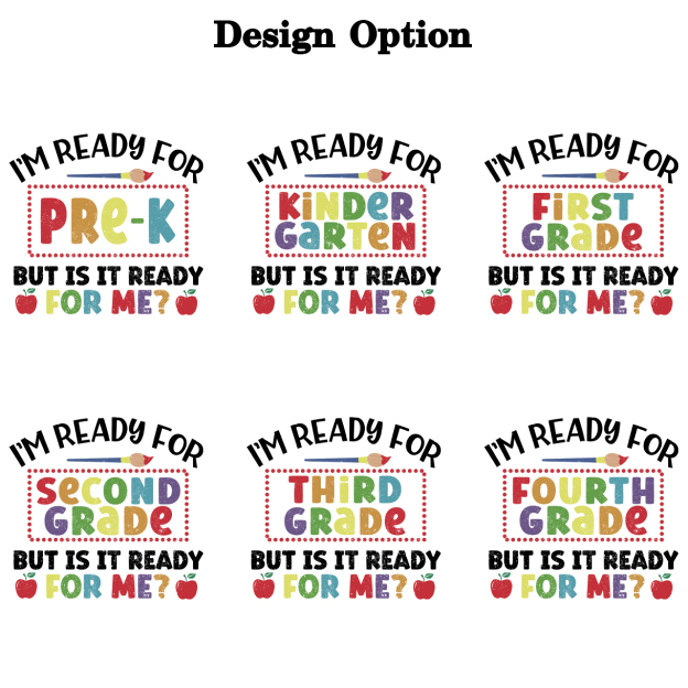 I'm Ready For Kindergarten Back To School Toddler&Kids Retro Raglan T-shirt