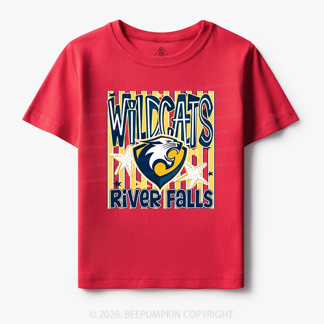 Personalized School Name Mascot Team Spirit Toddler&Kid's Tees