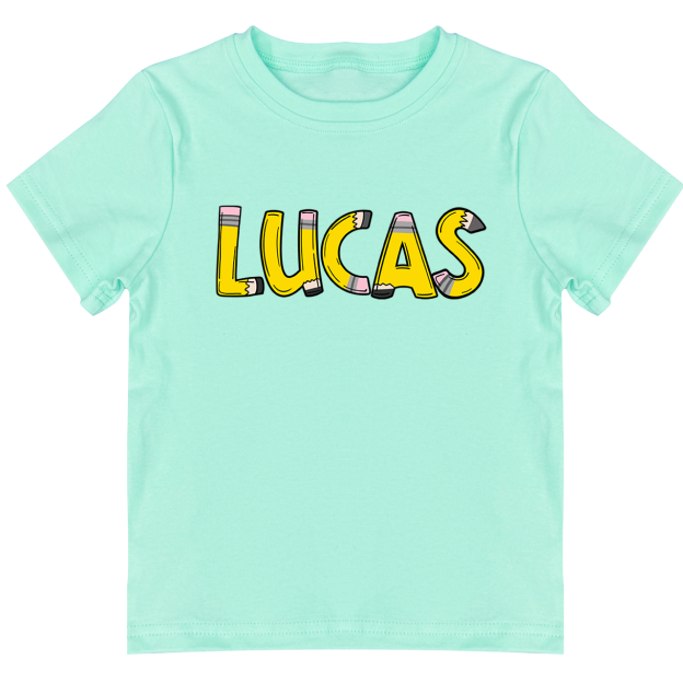 Personalized Pencil Back To School Toddler Shirts
