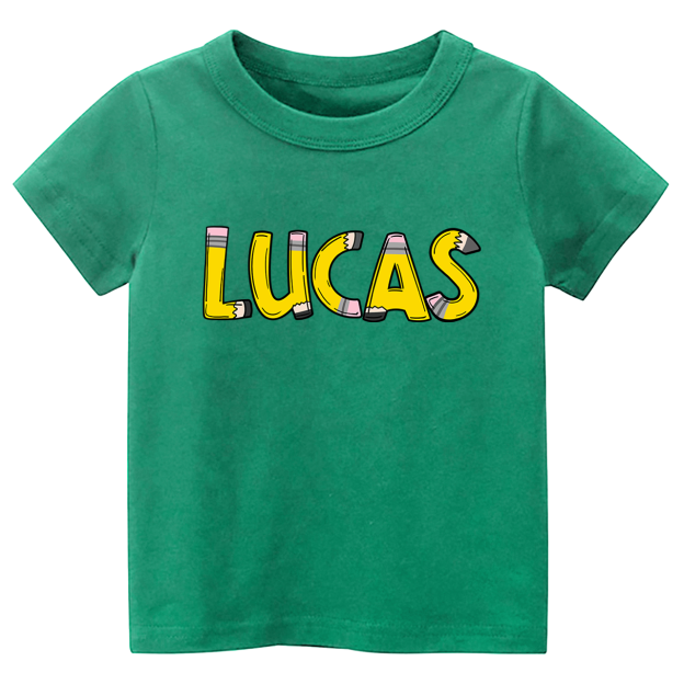 Personalized Pencil Back To School Toddler Shirts