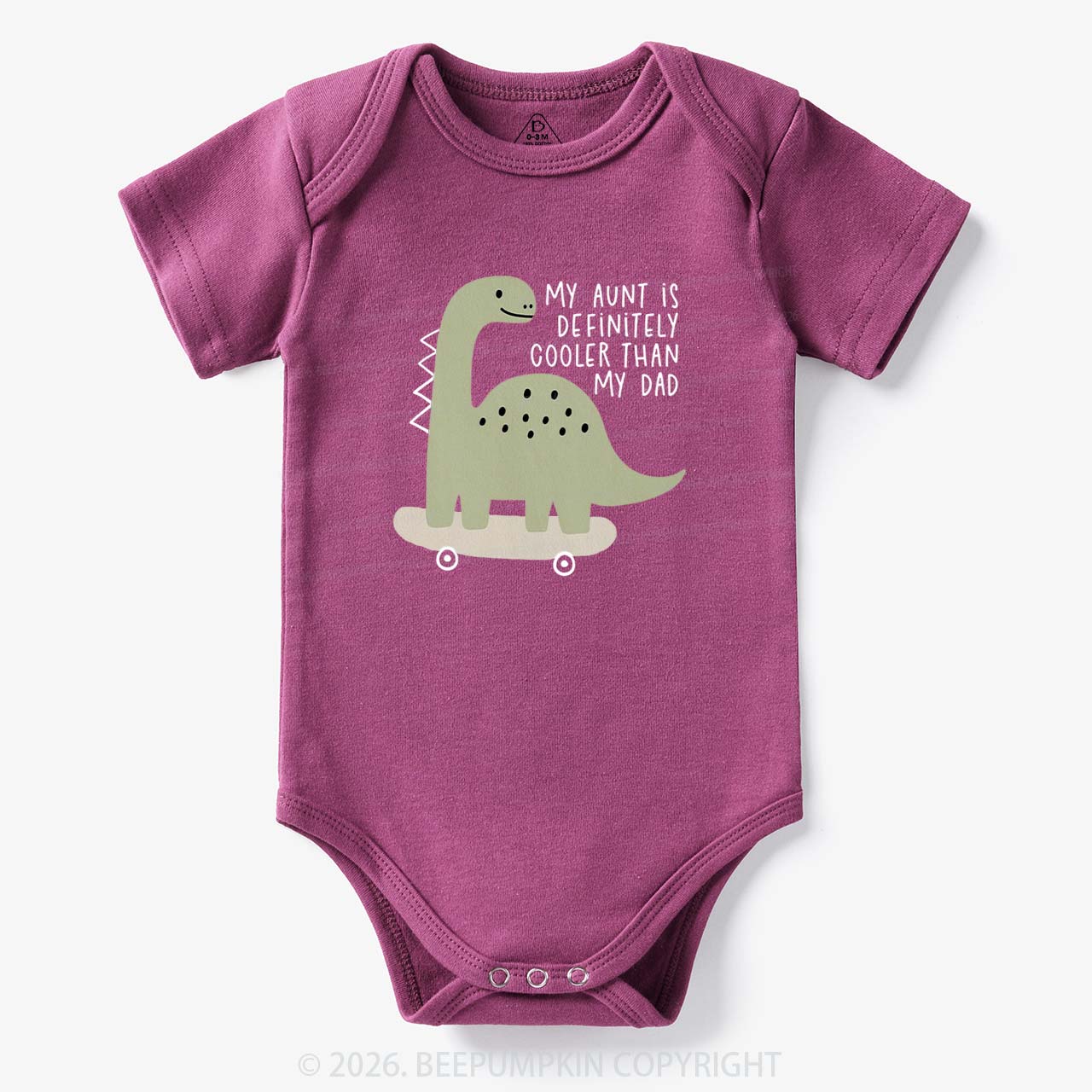 Dino My Aunt Is Cooler Than My Dad Bodysuit