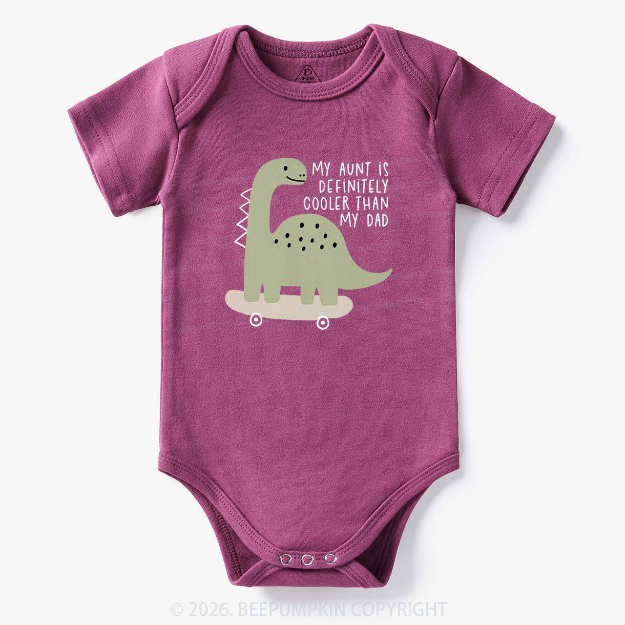 Dino My Aunt Is Cooler Than My Dad Bodysuit