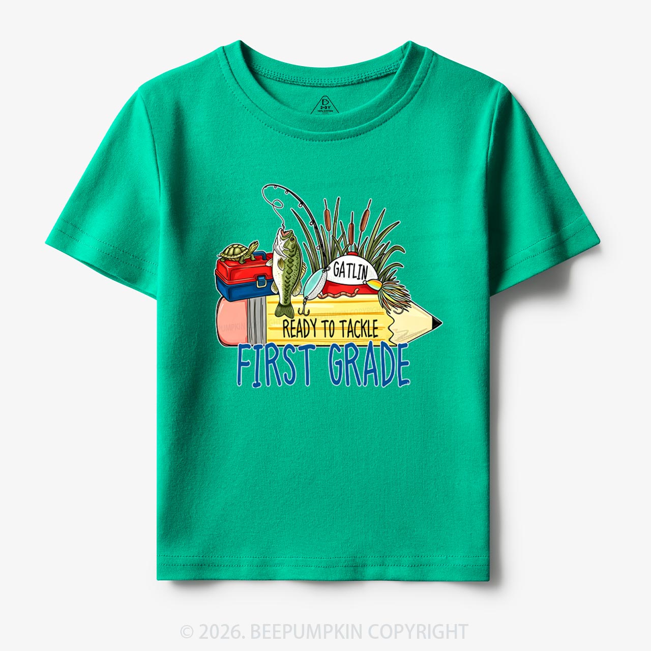 Personalized Fish Pencil Back To School Toddler&Kid's Tees