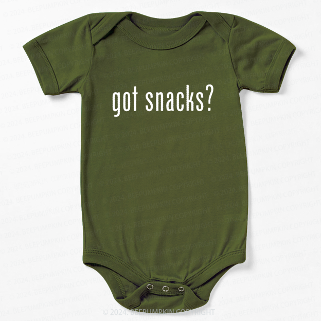 Got Snacks Bodysuit For Baby