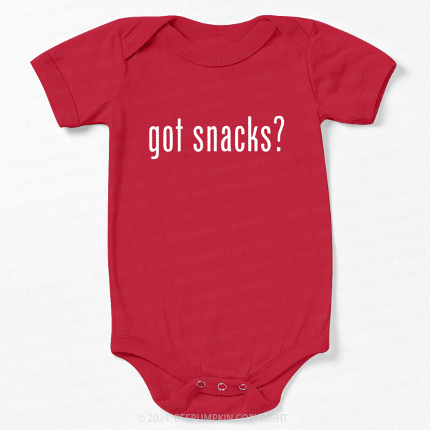 Got Snacks Bodysuit For Baby