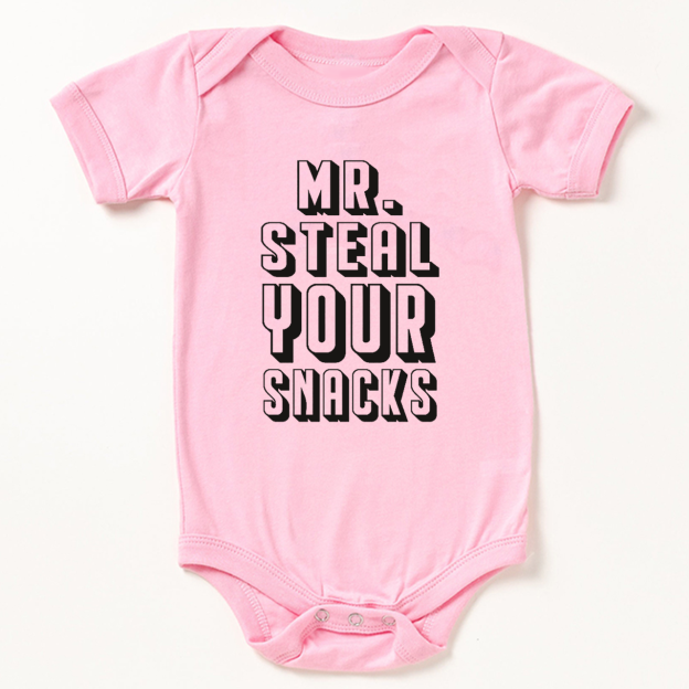 Mr Steal Your Snacks Bodysuit For Baby