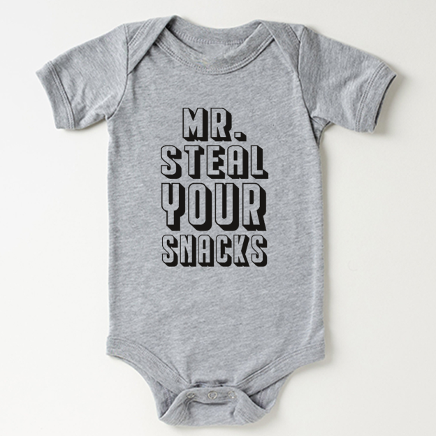 Mr Steal Your Snacks Bodysuit For Baby