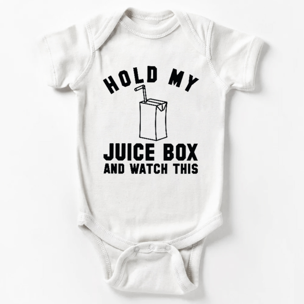 Hold My Jucie Box Bodysuit For Baby