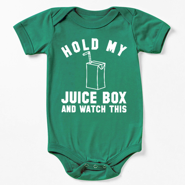 Hold My Jucie Box Bodysuit For Baby