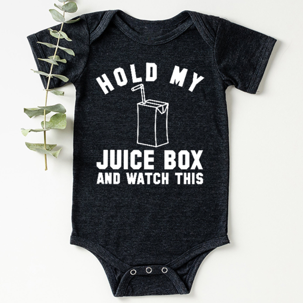 Hold My Jucie Box Bodysuit For Baby