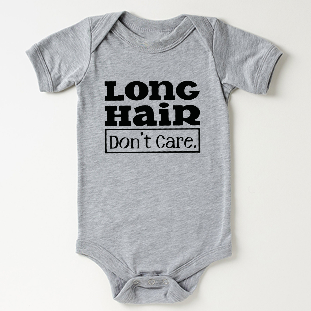 Long Hair Don't Care Bodysuit For Baby