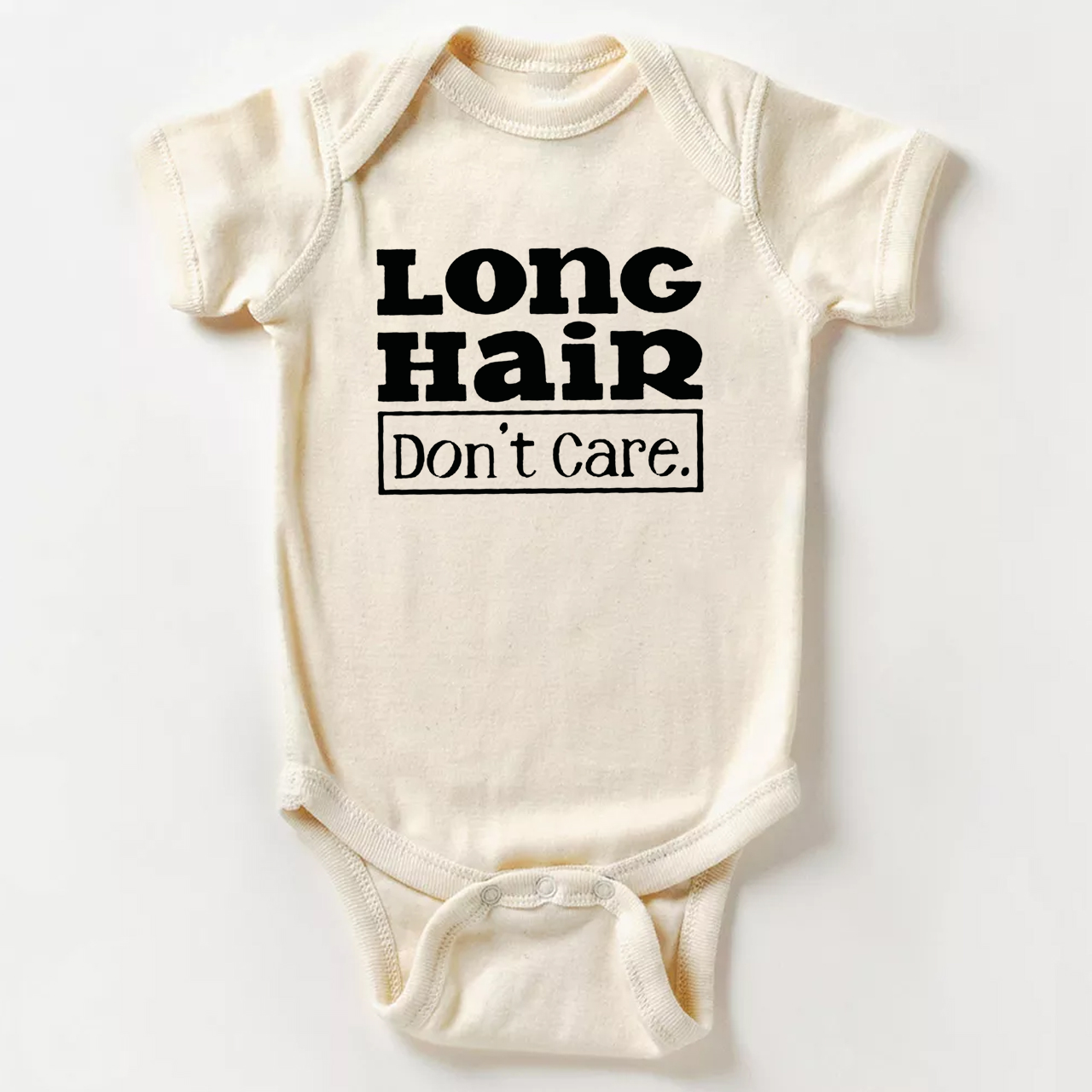 Long Hair Don't Care Bodysuit For Baby