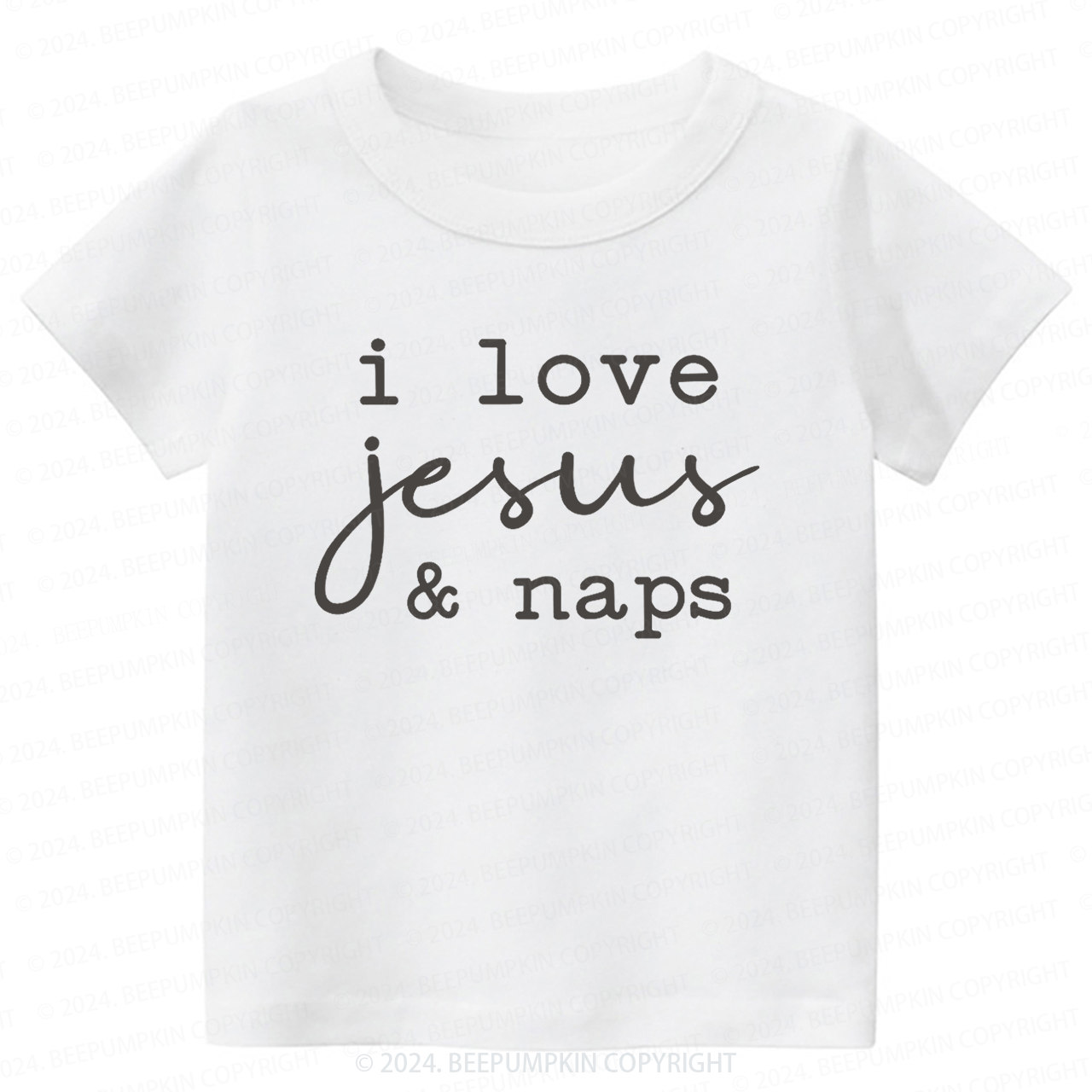 I Love Jesus And Naps Toddler&Kids Tees