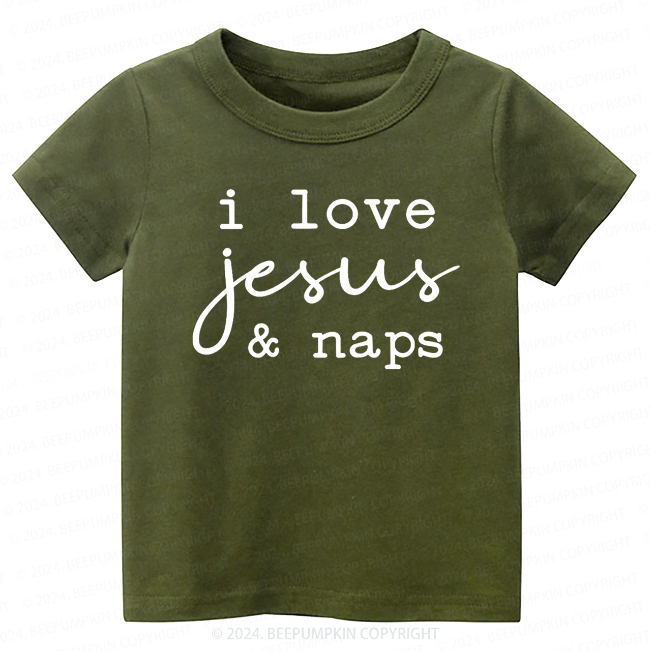 I Love Jesus And Naps Toddler&Kids Tees