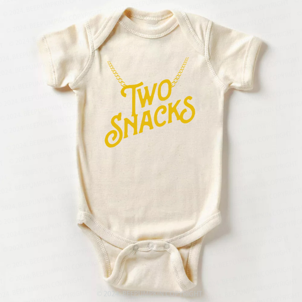 Two Snacks Bodysuit For Baby