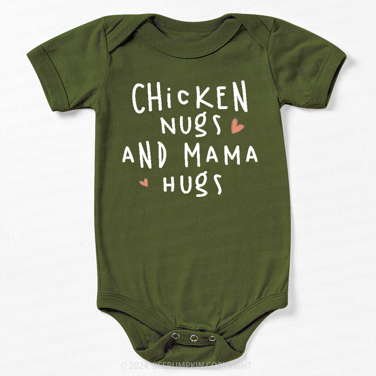 Chicken Nugs And Mama Hugs Bodysuit For Baby