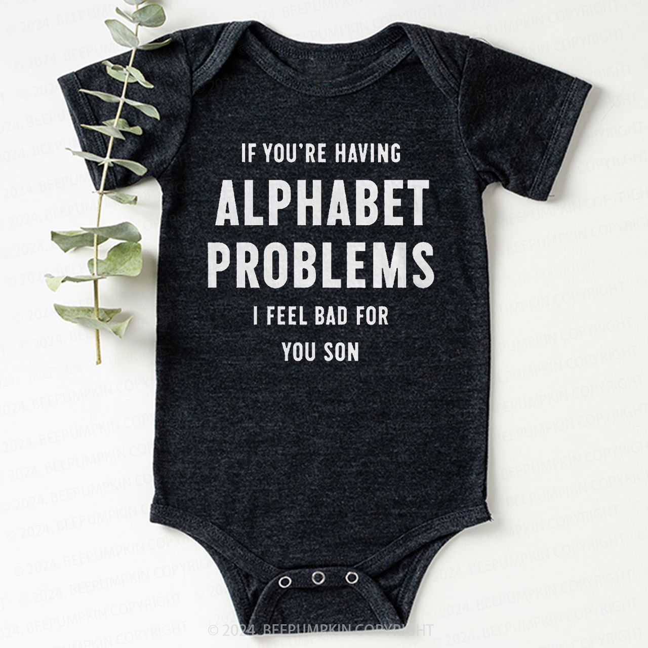 Alphabet Problems Bodysuit For Baby