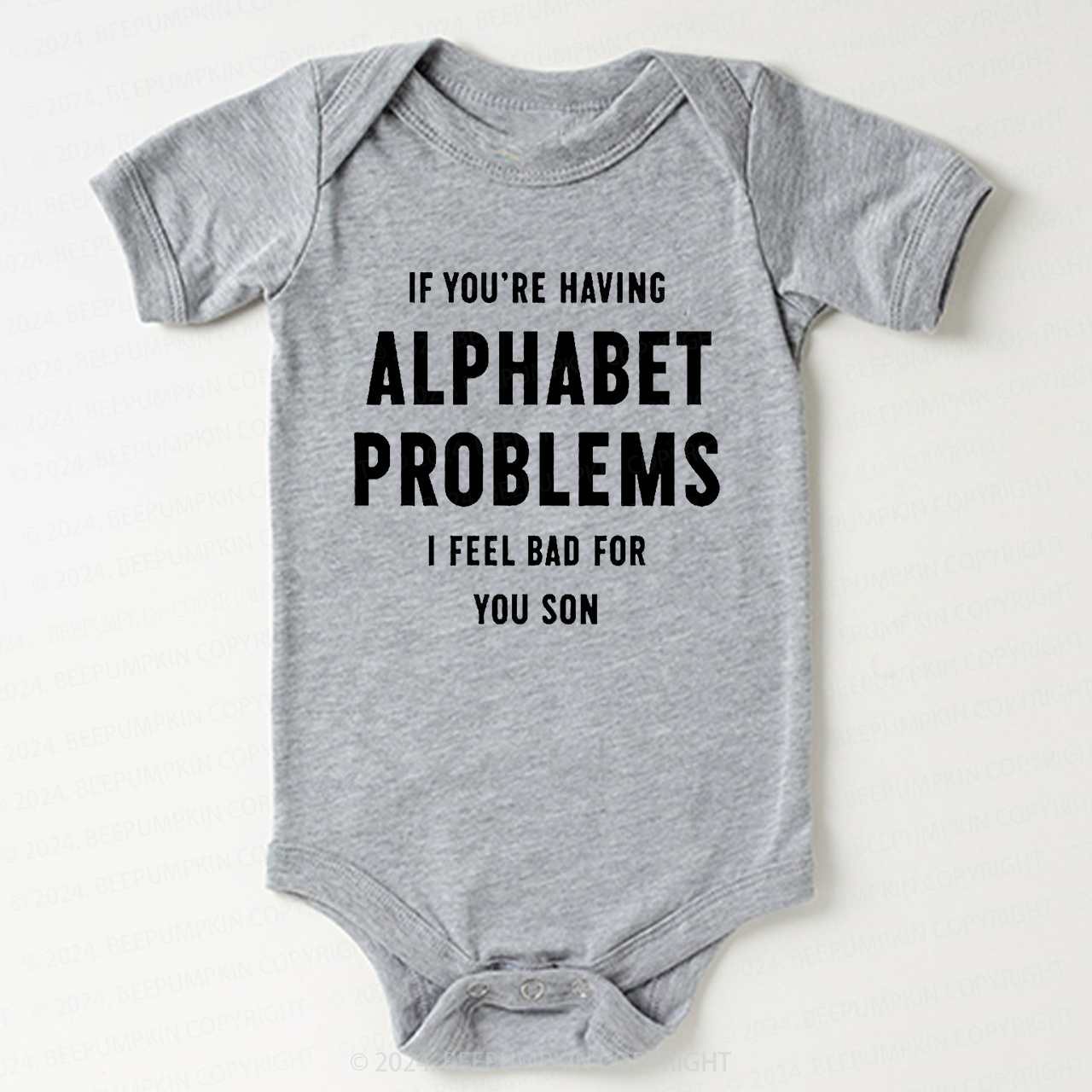 Alphabet Problems Bodysuit For Baby