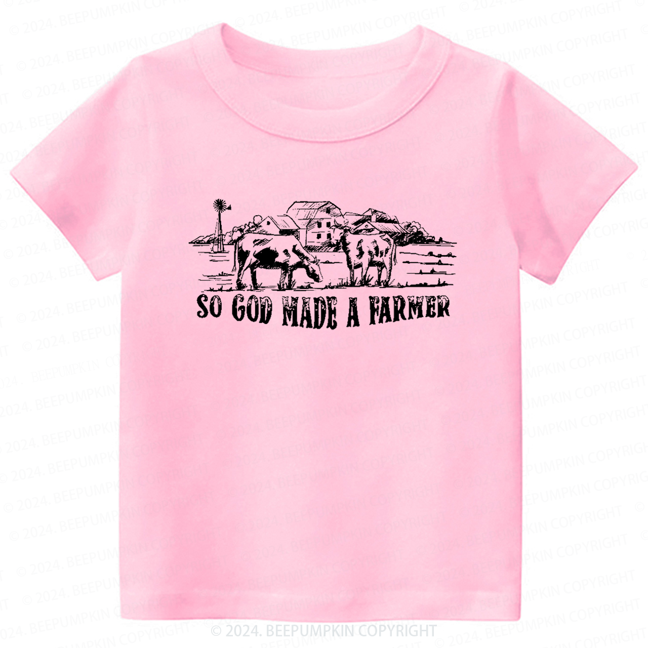 So God Made A Farmer Toddler&Kids Tees 