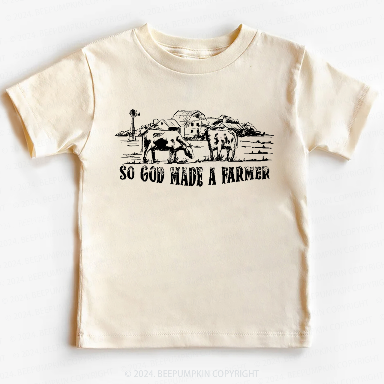 So God Made A Farmer Toddler&Kids Tees 
