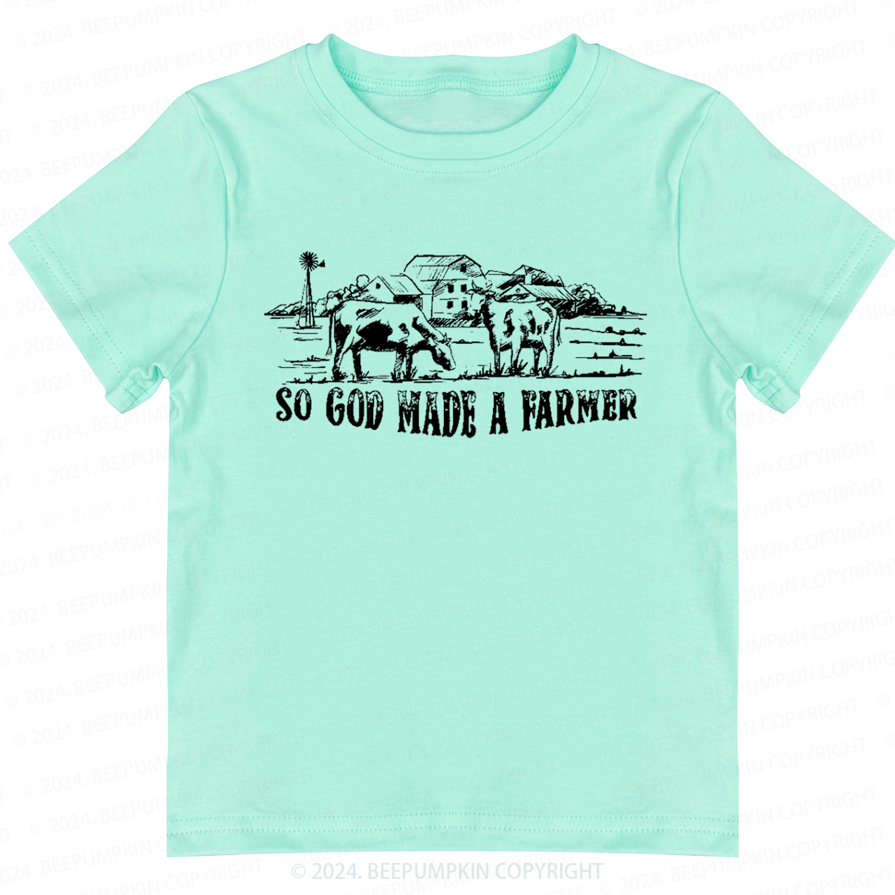 So God Made A Farmer Toddler&Kids Tees 