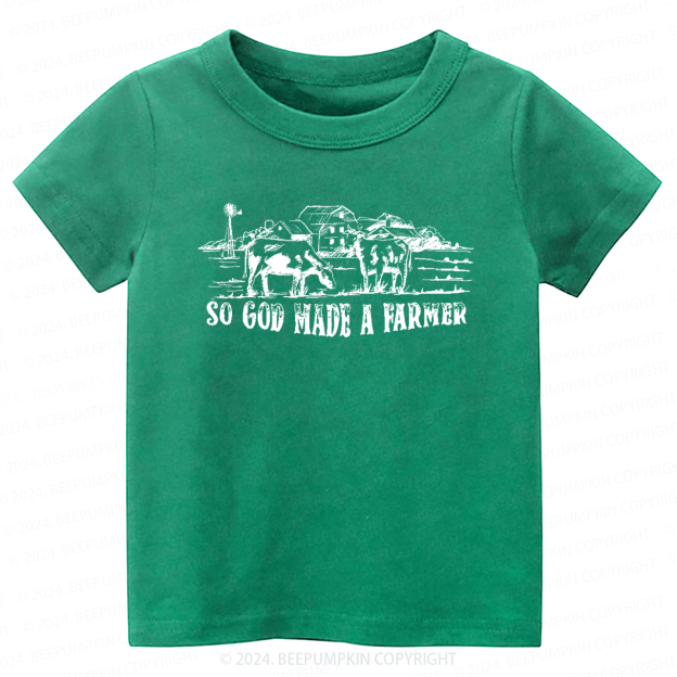 So God Made A Farmer Toddler&Kids Tees 