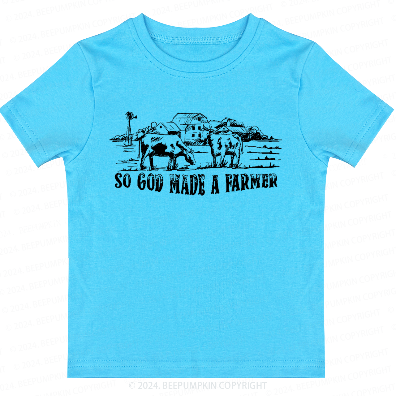 So God Made A Farmer Toddler&Kids Tees 