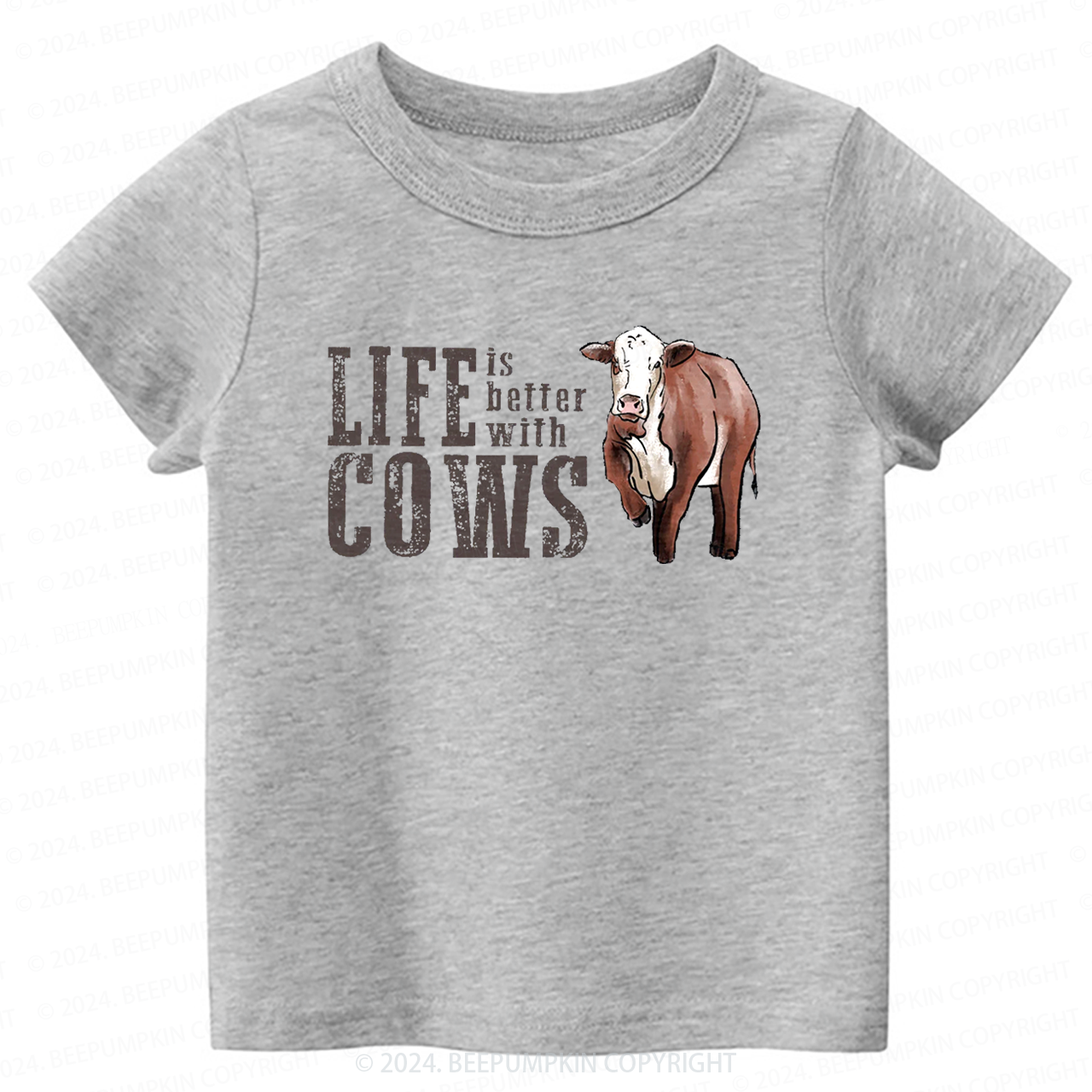 Life is Better with Cows Toddler&Kids Tees