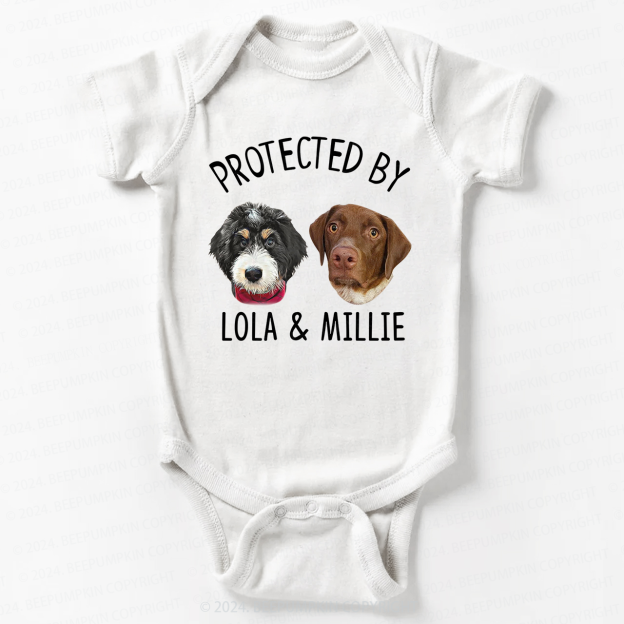 Personalized Digital Dogs And Cats Bodysuit For Baby 