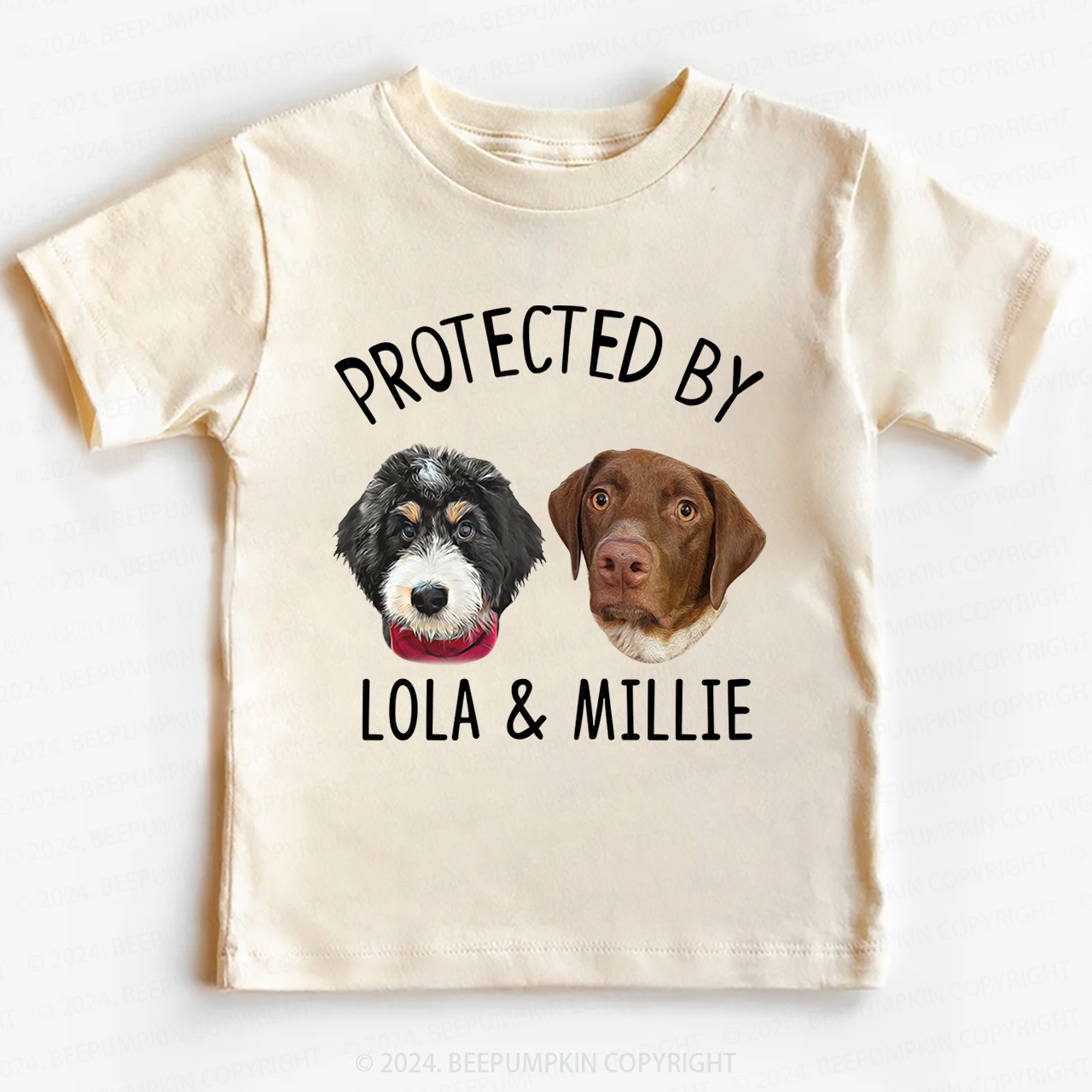 Personalized Digital Dogs And Cats Toddler&Kids Tees 