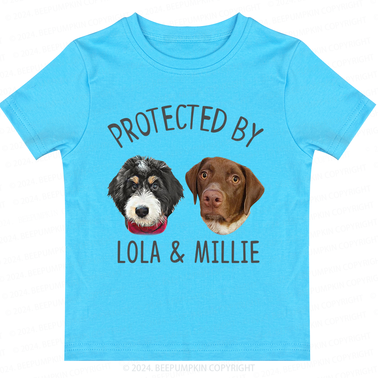 Personalized Digital Dogs And Cats Toddler&Kids Tees 