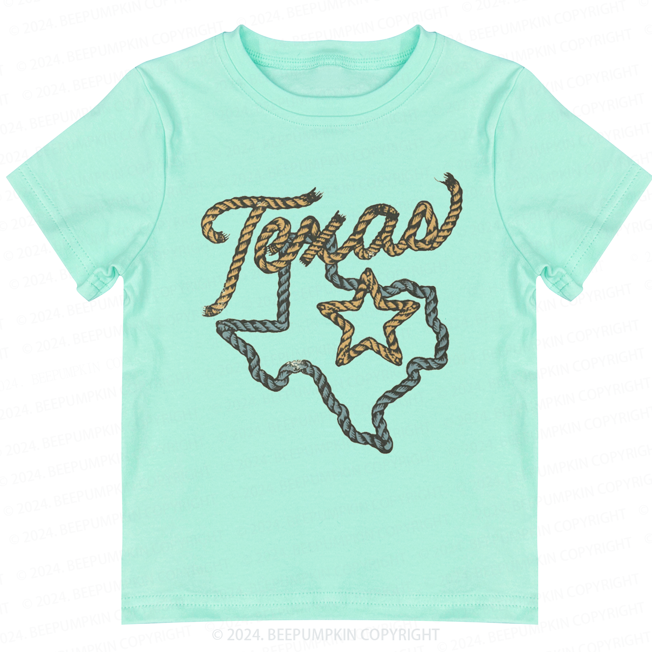 State Of Texas Cowboy Rope Toddler&Kids Tees  