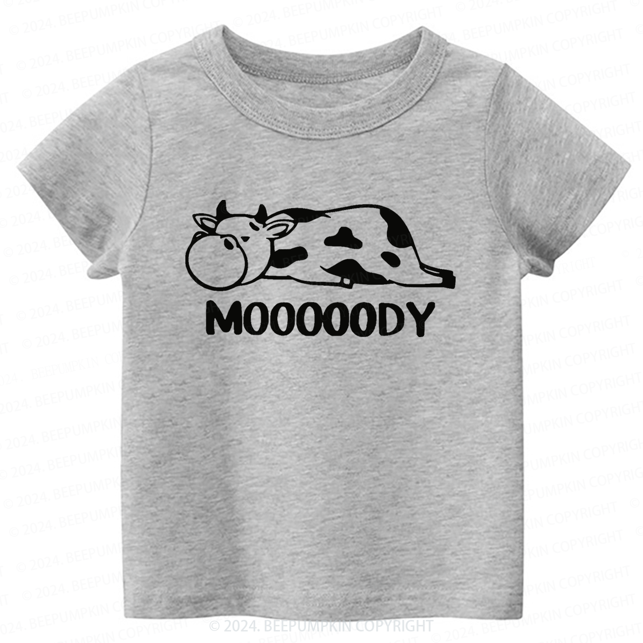 Mooooody Cow Toddler&Kids Tees  