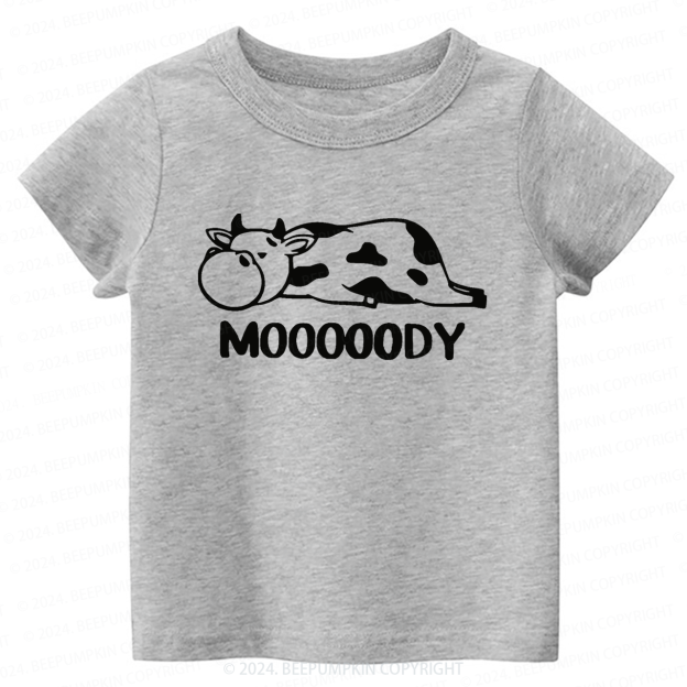 Mooooody Cow Toddler&Kids Tees  