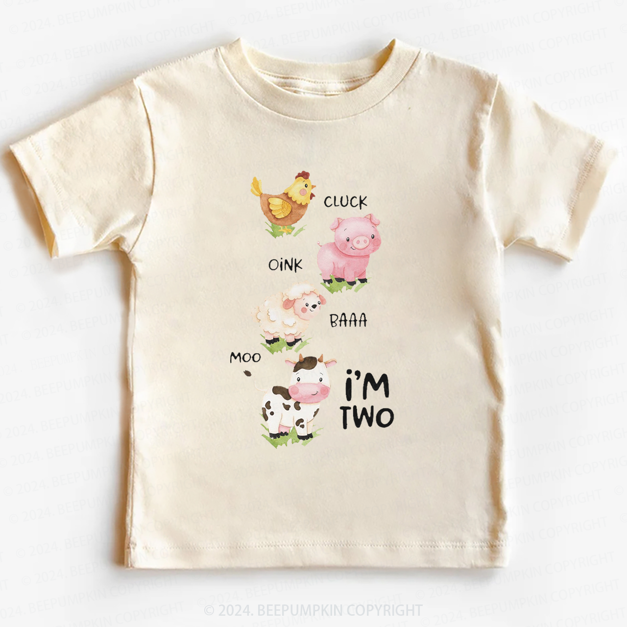 Farm Animal Birthday Toddler&Kids Tees  