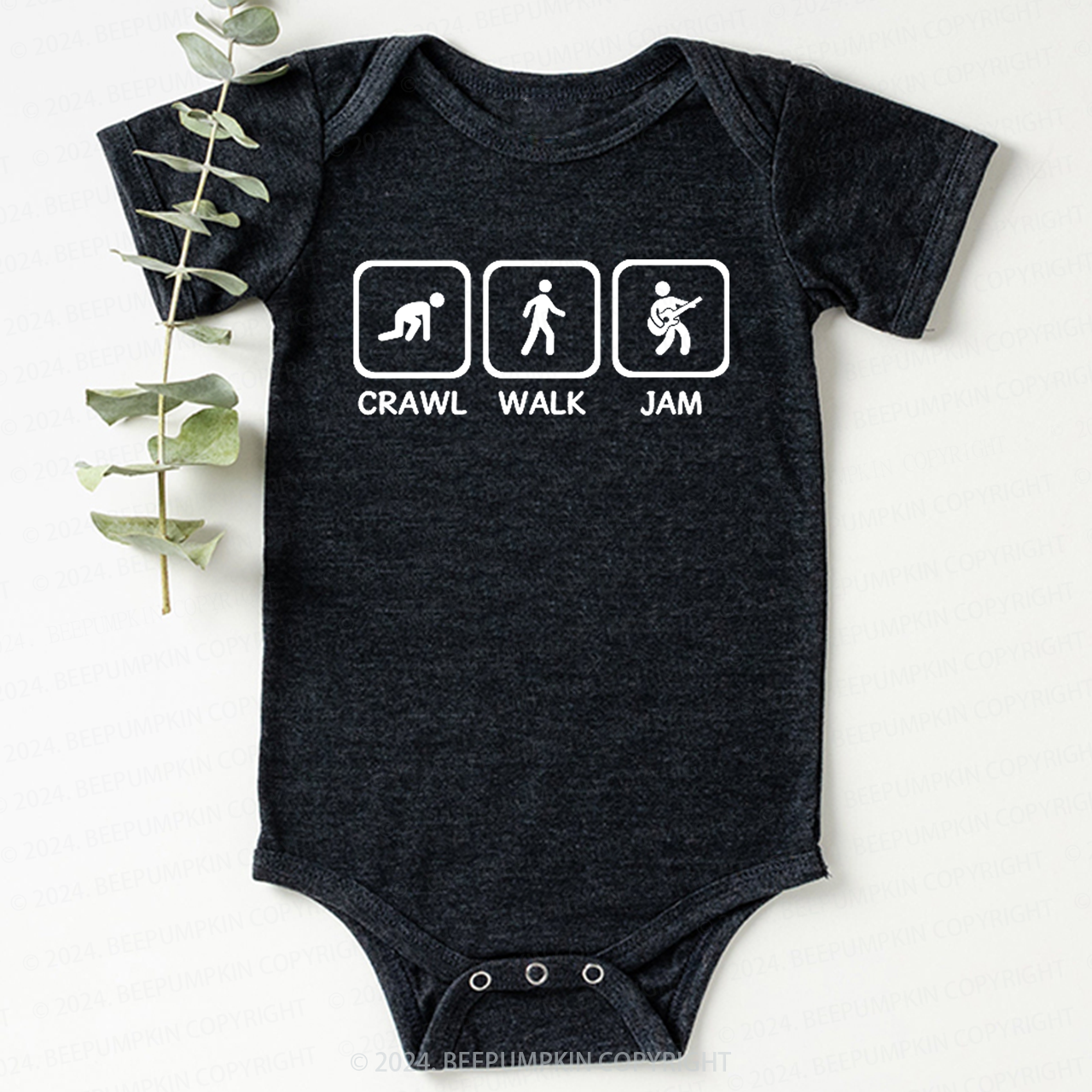 Crawl Walk Jam Guitar Bodysuit For Baby 8
