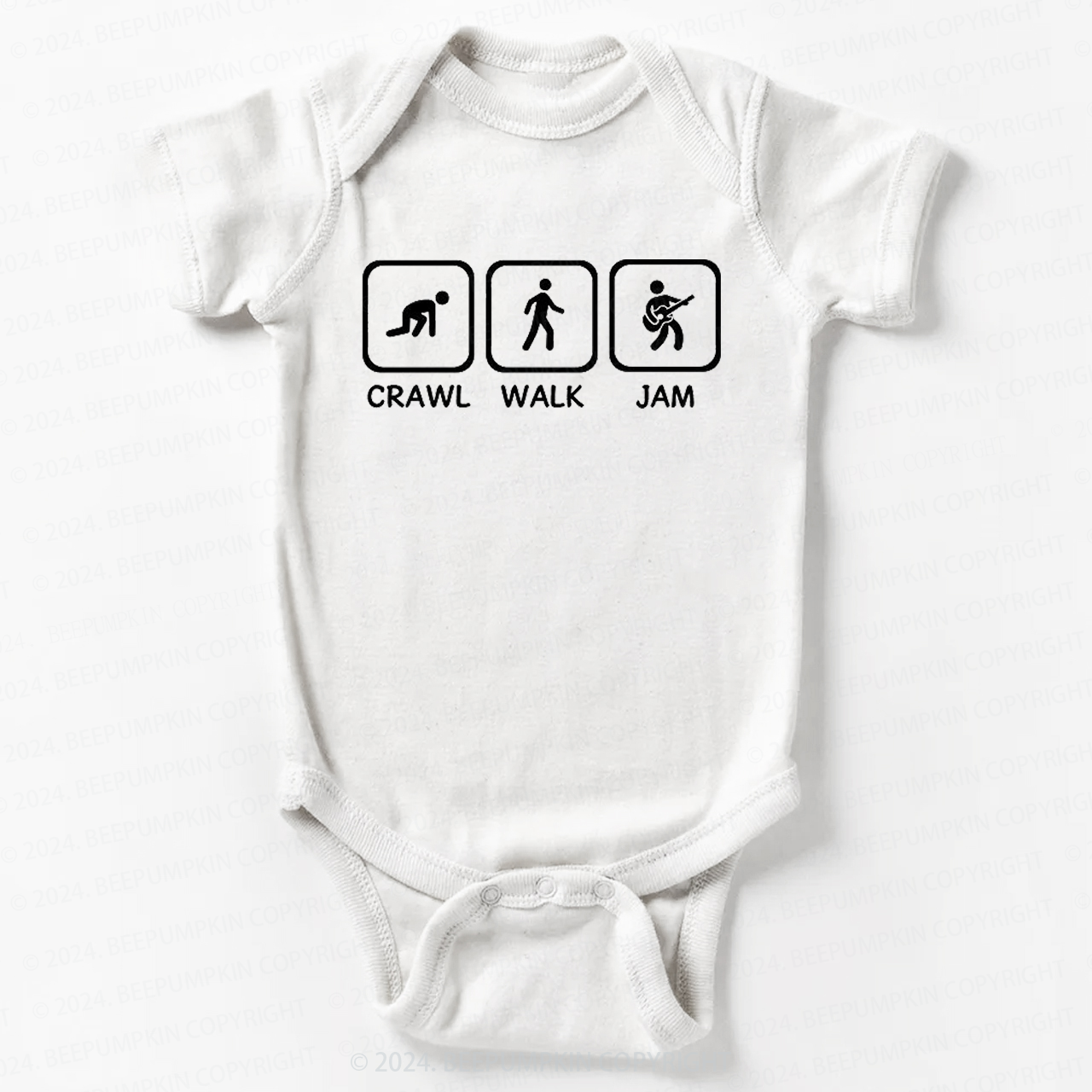 Crawl Walk Jam Guitar Bodysuit For Baby 8